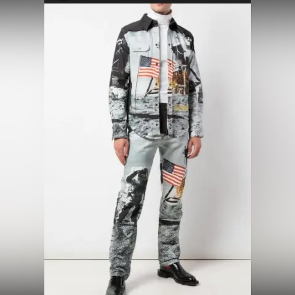 CKJ MOON LANDING (2pcs: Shirt and Jeans)
